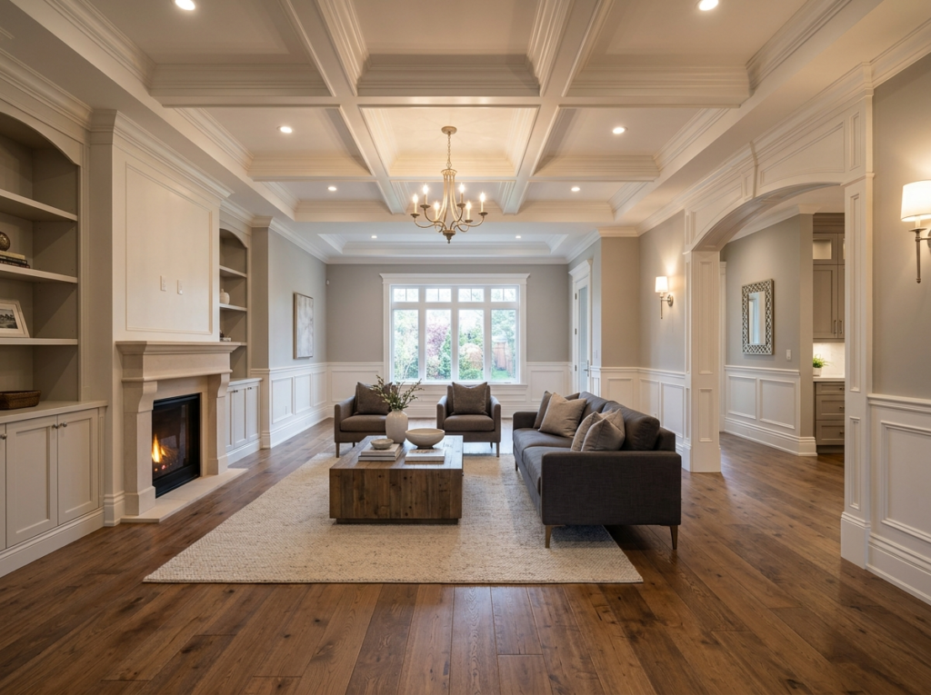 Elegant finished interior with quality flooring and paintwork