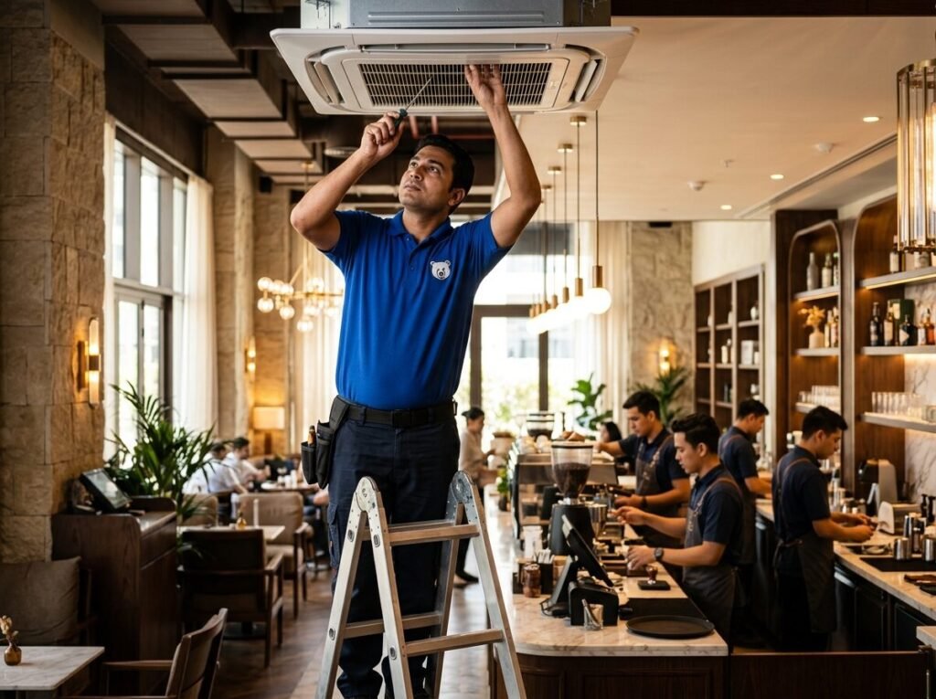 Teddy Tech technician at work