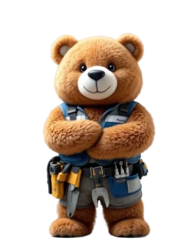 Handy, the Teddy Tech mascot